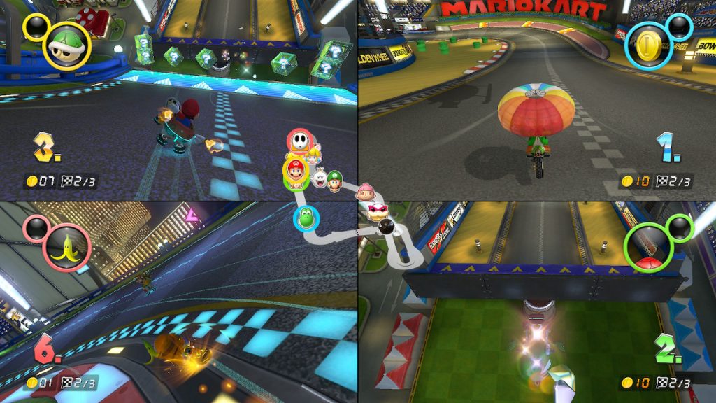 Mario Kart kann man auch online spielen